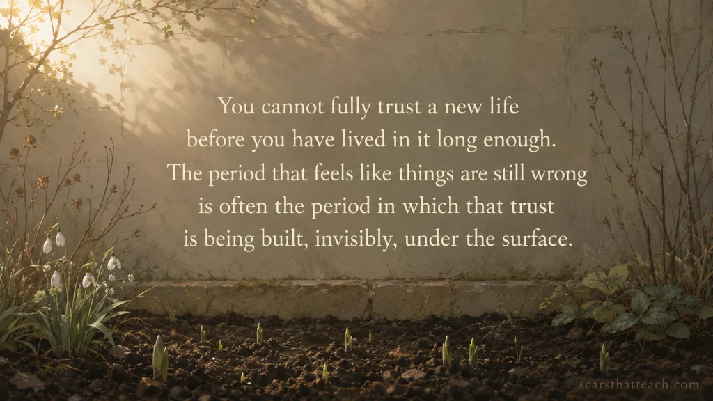 The Feeling Has Not Caught Up Yet That Is Different From Being Wrong