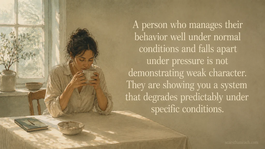 Why Discipline Collapses Under Stress And What That Actually Means