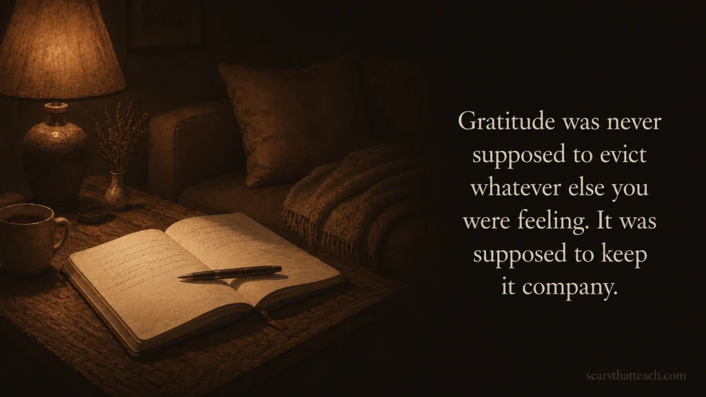 Why Gratitude Journaling Stops Working Once It Starts Doing A Different Job