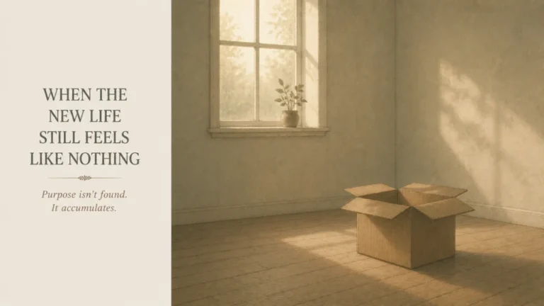 How to Find Purpose When Starting Over