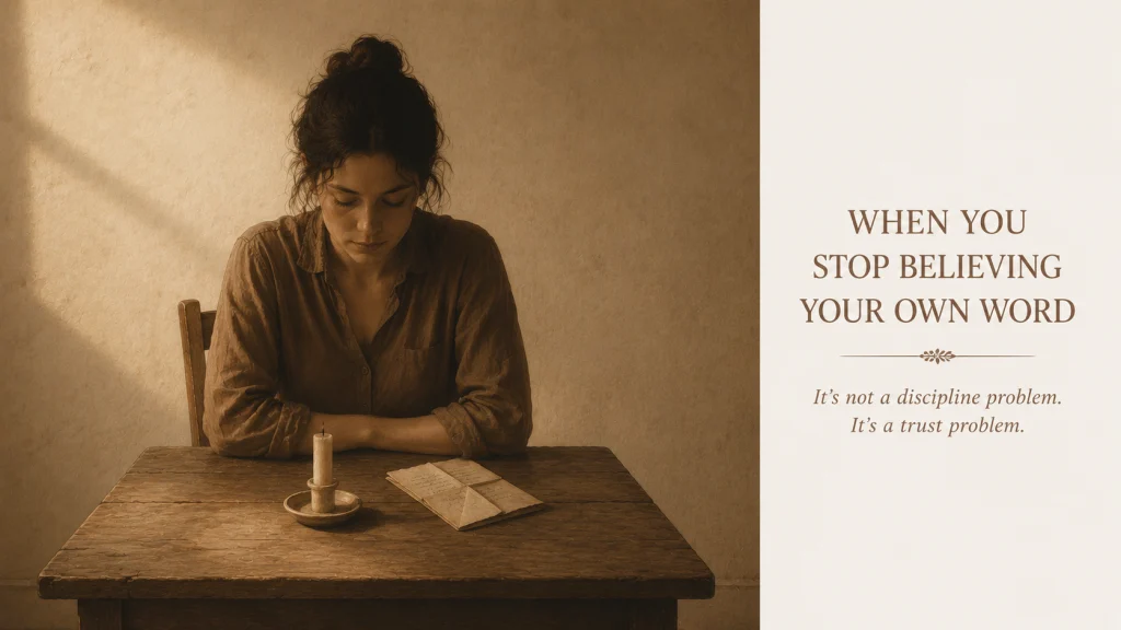 How To Stop Breaking Promises To Yourself