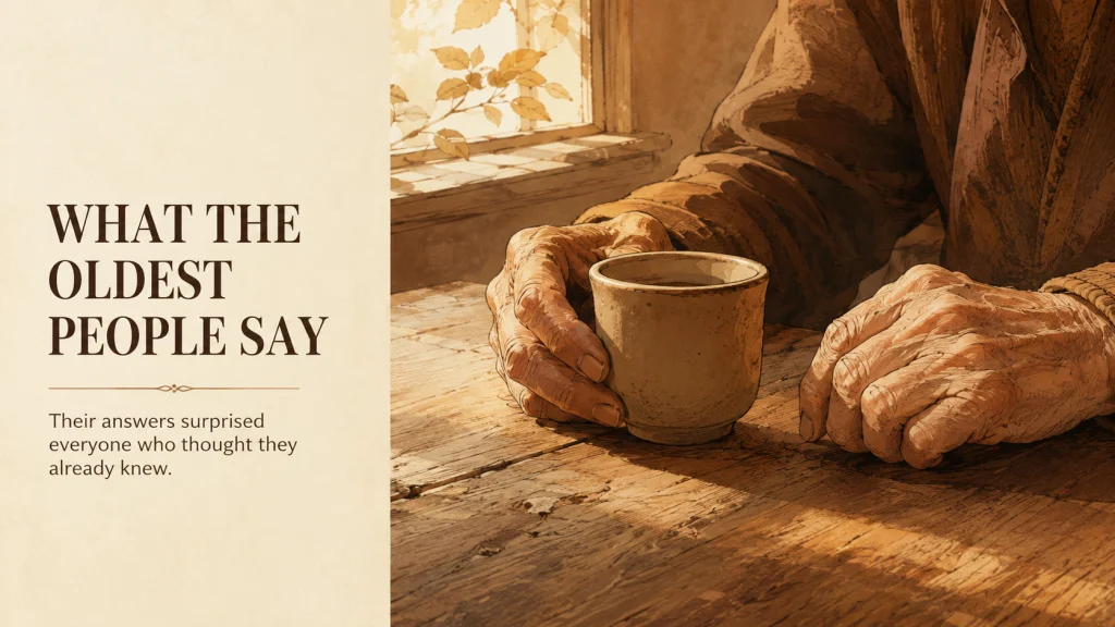 Life Lessons From Elderly