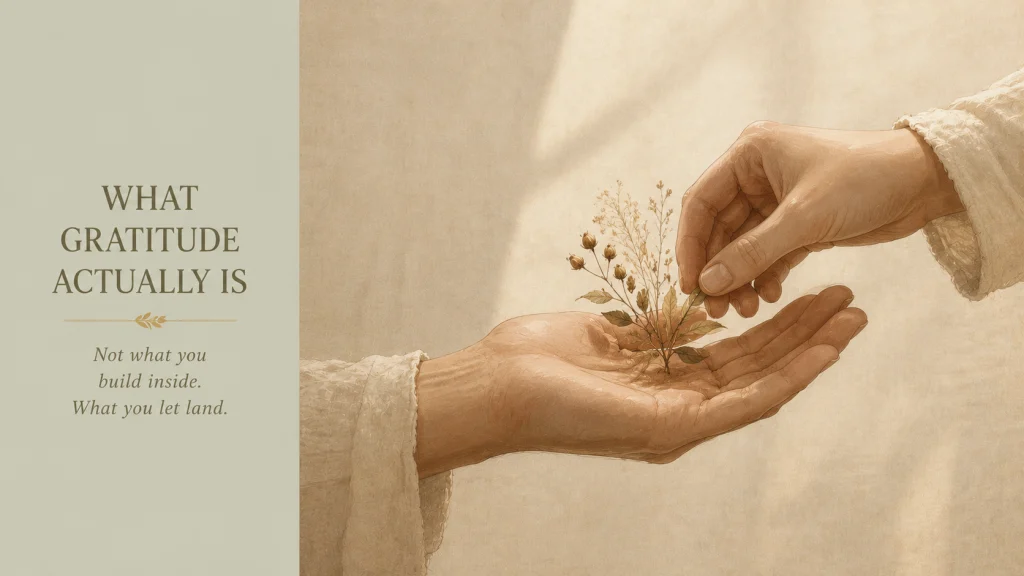 What Gratitude Actually Is