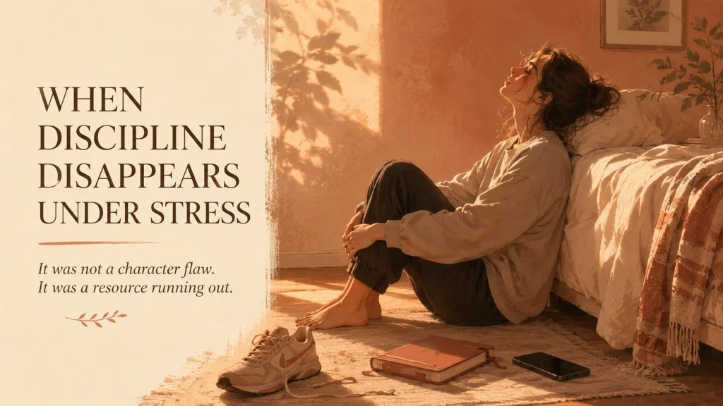Why Self Discipline Disappears Under Stress