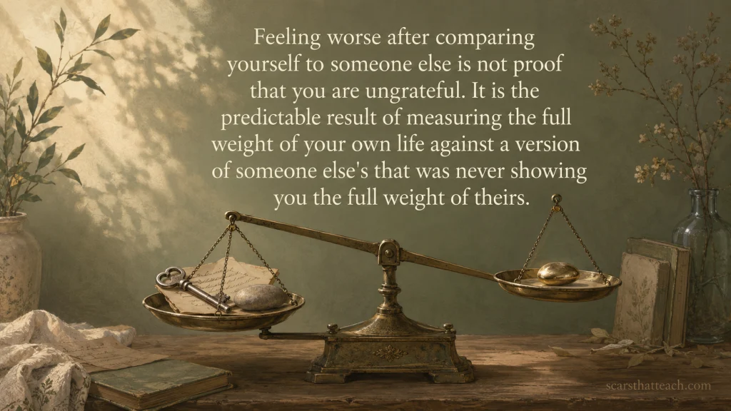 The Comparison Was Never The Fair Fight It Felt Like