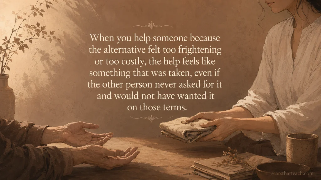 When Helping Is Not Freely Given