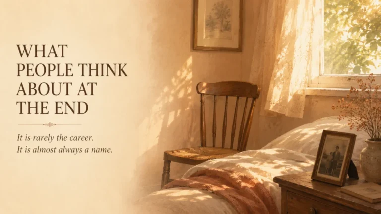 What Do People Think About at the End of Life? What Hospice Experience Actually Shows