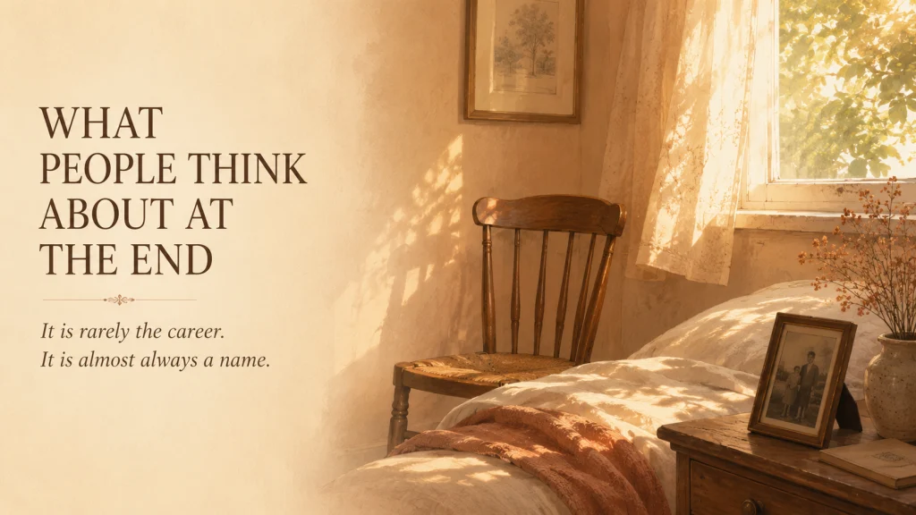 What Do People Think About At The End Of Life