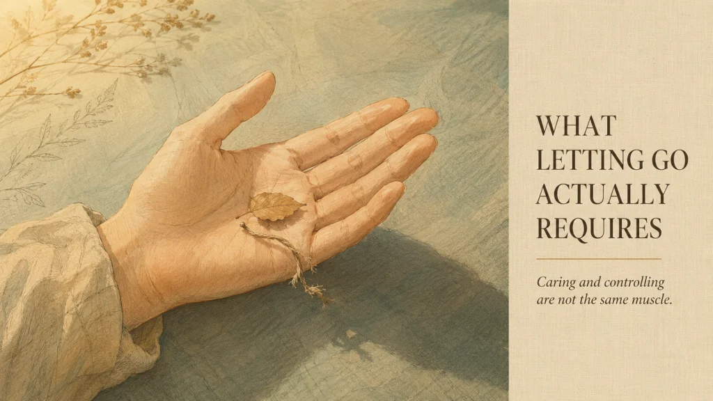 What Letting Go Of Control Actually Means